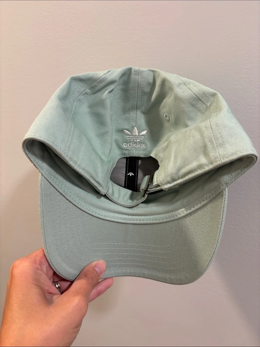 Adidas Hat Cap Adjustable Strap Light Green
